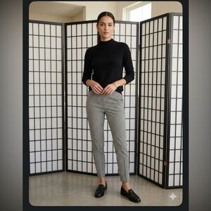 a new day Black & White Houndstooth Ankle Pants